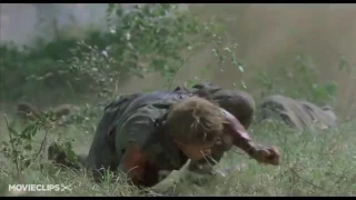 Platoon 710 Movie CLIP   The Death of Sgt Elias 1986 HDdescargaryoutube com