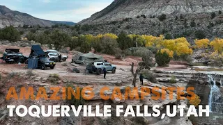 Toquerville Falls/Winter Camping in the Desert/Great Dispersed Camping 4K