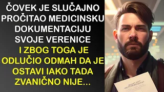 ČOVEK JE SLUČAJNO PROČITAO MEDICINSKU DOKUMENTACIJU SVOJE VERENICE I ZBOG TOGA JE ODLUČIO DA ODE OD