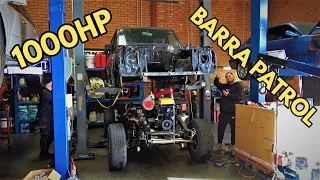 Engine and Gearbox are in! | 1000HP Barra Shorty Patrol Build [EP 13]