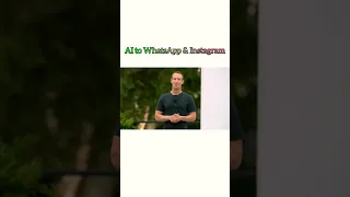 Zuckerberg Brings AI to Instagram & WhatsApp - part 1 #shortvideo #shorts