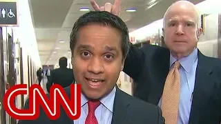 Watch John McCain prank CNN reporter