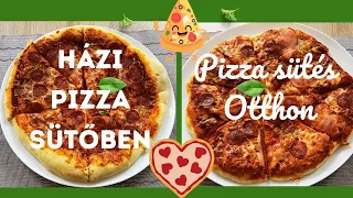 Pizza sütés otthon sütőben sütve