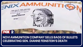 Novi ammunition company sells bags of bullets celebrating  Sen. Dianne Feinstein's death