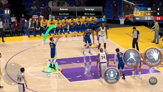 NBA 2K23 mobile with commentary on iPhone 14 pro max: All-Time Warriors vs All-Time Lakers