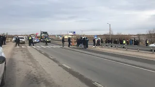 Перекриття траси громадянами проти підвищення ціни на газ