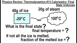 Physics Review: Thermodynamics  #13 Calorimetry: Final State Unknown