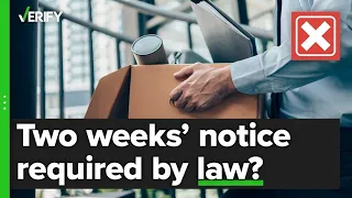 No, you are not required be law to give a two weeks' notice when quitting a job