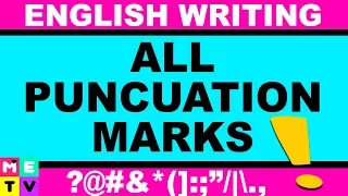 All Punctuation Marks | What is English Punctuation??