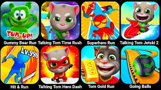 Gummy Bear Run, Talking Tom Time Rush, Talking Tom Jetski, Hit And Run, Talking Tom Hero Dash...