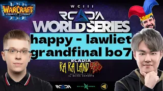 HAPPY vs LAWLIET - грандфинал бо7 турнира в Германии WC3 RCADIA World Series Warcraft 3