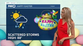 FORECAST: Scattered storms for Easter Sunday