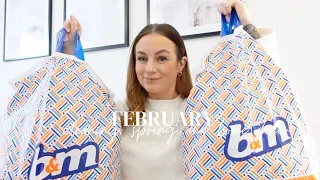 February B&M haul - new cleaning products, homeware + spring decor