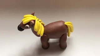 Clay horse 🐴/ how to make clay horse /easy horse/clay ghoda #youtube #fun