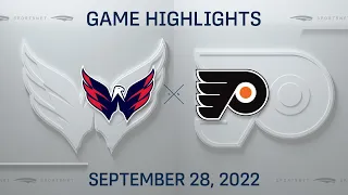 NHL Preseason Highlights | Capitals vs. Flyers - September 28, 2022