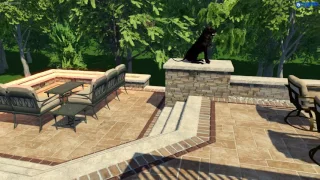 Grove City, OH Backyard Landscape Design - VizX Design Studios - (331) 213-9866