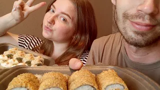 ОБЖОР Mukbang /Вкуснейшие  Роллы / Суши 🍣/Лучшие моменты