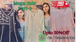 Mega Sale Offer || Stock Clearance Sale || Only Few are left || Order now -7986804532 #chikankari