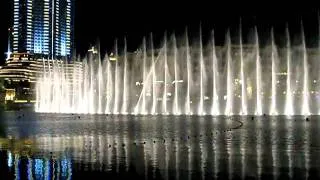 Dubai, Burj Khalifa Fountain (3).AVI