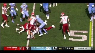 North Carolina OL/Offense vs NC State Defense (2020)