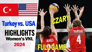 Turkey vs. USA FULL GAME (3-6-2024) Women's VNL 2024 | Volleyball nations league 2024
