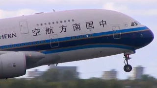 Stunning plane spotting day at Schiphol - 30 (wet) take-offs and landings