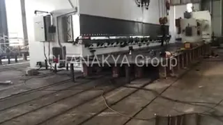 3000 ton/16000 mm Heavy duty CNC Press Brake bending machine for our light pole manufacturing.