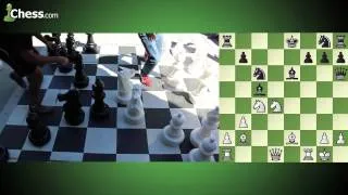 GM Maxime Vachier-Lagrave and IM Daniel Rensch: Giant Bullet Chess, Game 4