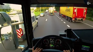 POV drive Europe from Poland to UK Belgie by Scania