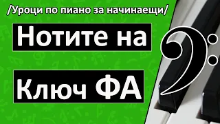 Как да науча нотите на ключ ФА (Уроци по пиано/ Солфеж)