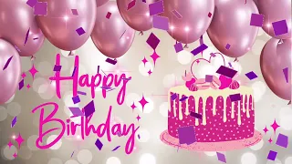 Free happy birthday background pink theme NO COPYRIGHT