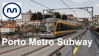 Porto Metro Subway Train Ride | Portugal | Public Transportation