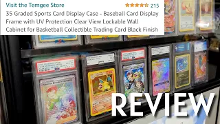 35 Graded Card Display Case Amazon Review! Sports Pokémon Yu-Gi-Oh PSA BGS CGC AGS #review