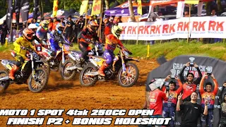 JEPRI BULE BERHASIL HOLESHOT DI MOTO 1 SPOT 4tak 250CC DAN FINISH POSISI 3 !! EVENT GRASSTRACKIDOPEN