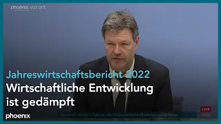 Vorstellung Jahreswirtschaftsbericht 2022 mit Bundesminister für Klimaschutz Robert Habeck