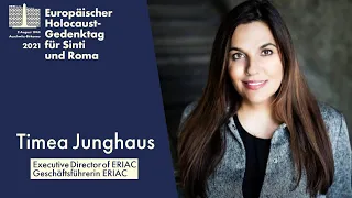 Timea Junghaus Executive Director of ERIAC | European Holocaust Memorial Day for Sinti and Roma