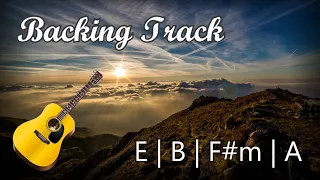 Thoughtful Slow Rock Ballad Backing Track in E Major [72 BPM]