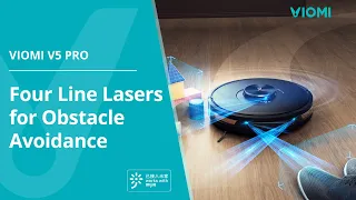 Viomi V5 Pro Robot Vacuum - Four Line Lasers for Obstacle Avoidance