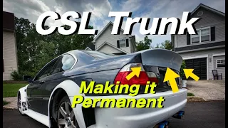 BMW GTR E46 CSL Spoiler Install