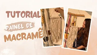 Passo a passo: Painel de macramê/  macramê de parede/  painel macrame / macrame para iniciantes