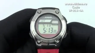 Мужские японские наручные часы Casio W-211-4A