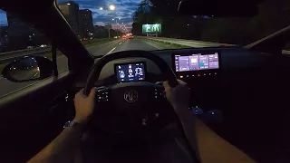 2022 MG 4 (64 kW, 204 HP) Night POV Test ride (Great range) CARiNIK