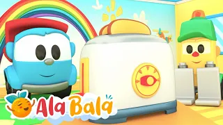 Camionul LEO construiește un prăjitor de pâine 🍞 1 ORĂ - Desene animate pentru copii - AlaBaLa