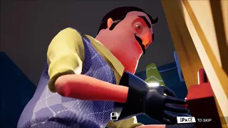 Beating Hello Neighbor act 1 without being seen.