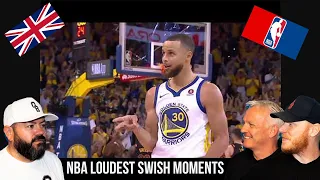 NBA "Loudest Swish!" MOMENTS REACTION!! | OFFICE BLOKES REACT!!