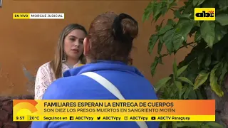 Familiares esperan la entrega de cuerpos