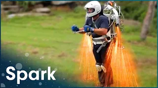 Real Life Rocketman Flies With Homemade Jetpack | Rocket Compulsion | Spark