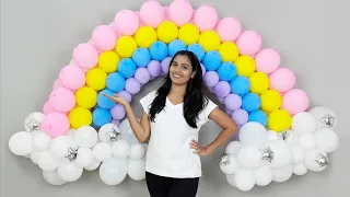 Rainbow Balloon Arch Decoration