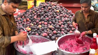 Amazing Falsa Juice Making. Roadside Healthy Street Drink Phalsa Sharbat | Street Food Karachi