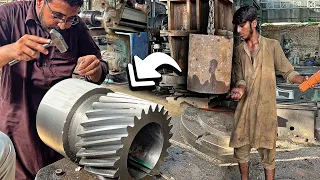 How we turned Metal block into Double Helical Gear with 100yrs old Technology